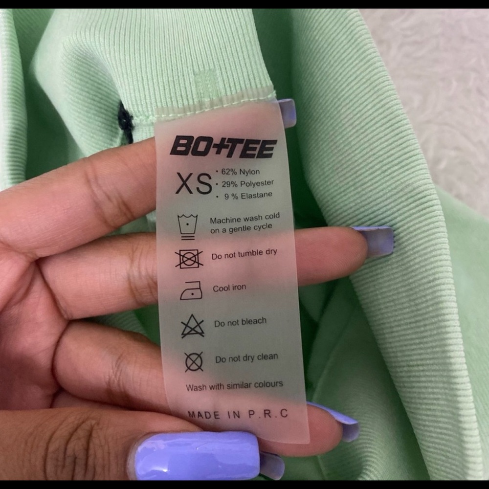 Green Bo+Tee Shorts XS